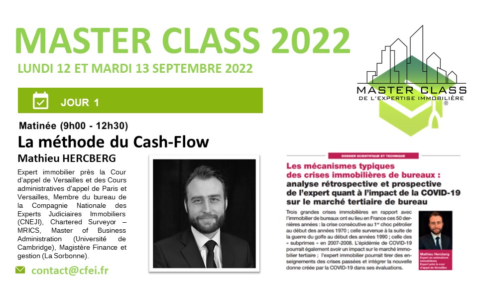 Masterclass de l'expertise immobilière 1ere journée CFEI Mathieu Hercberg