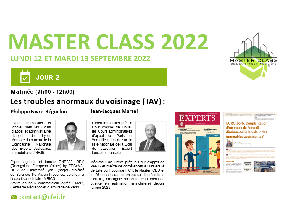 Masterclass de l'expertise 2eme jour CFEI Philippe Favre Réguillon Jean Jacques Martel