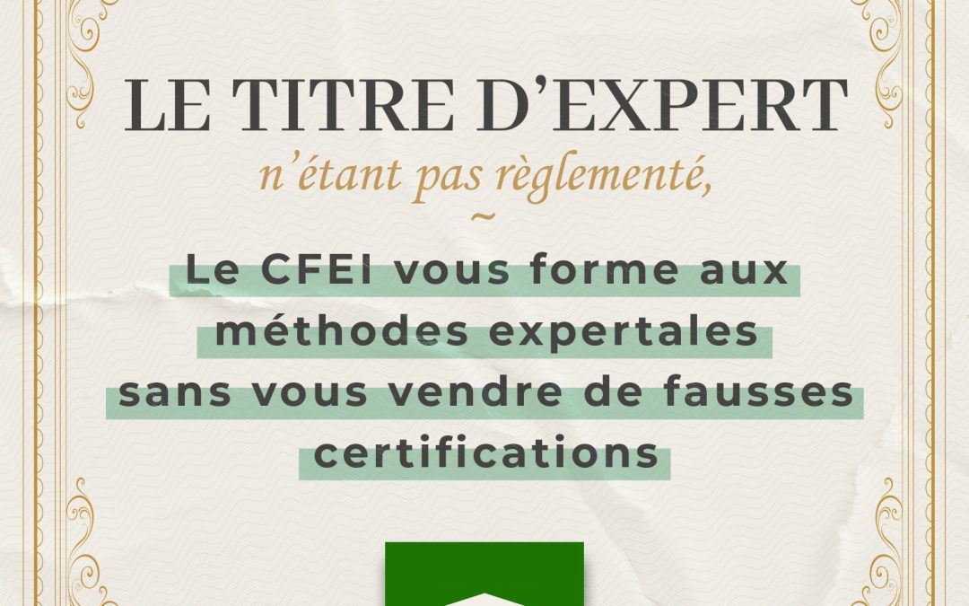 Diplôme d’expert immobilier, Expert agréé ou certifié ? Mise au point