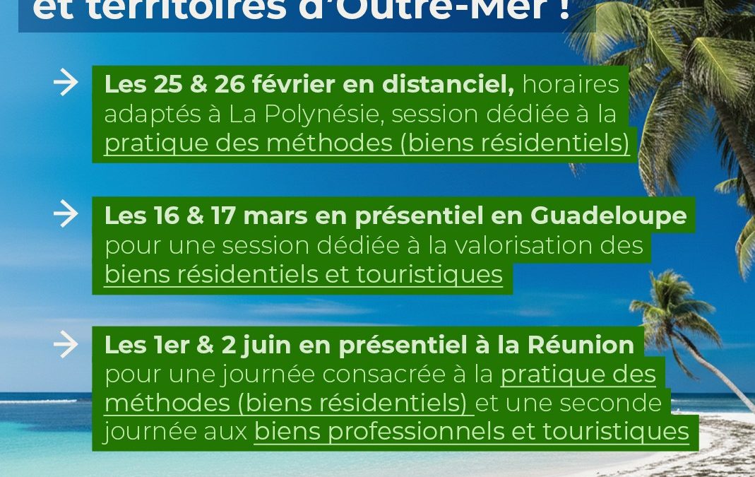Le CFEI propose des sessions dans les départements et territoires d’Outre-Mer !