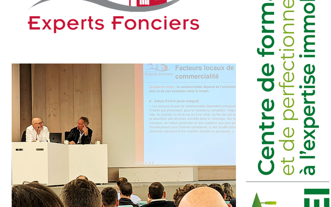 Intervention de Philippe Favre-Réguillon & Serge Vitali auprès de la confédération des Experts fonciers
