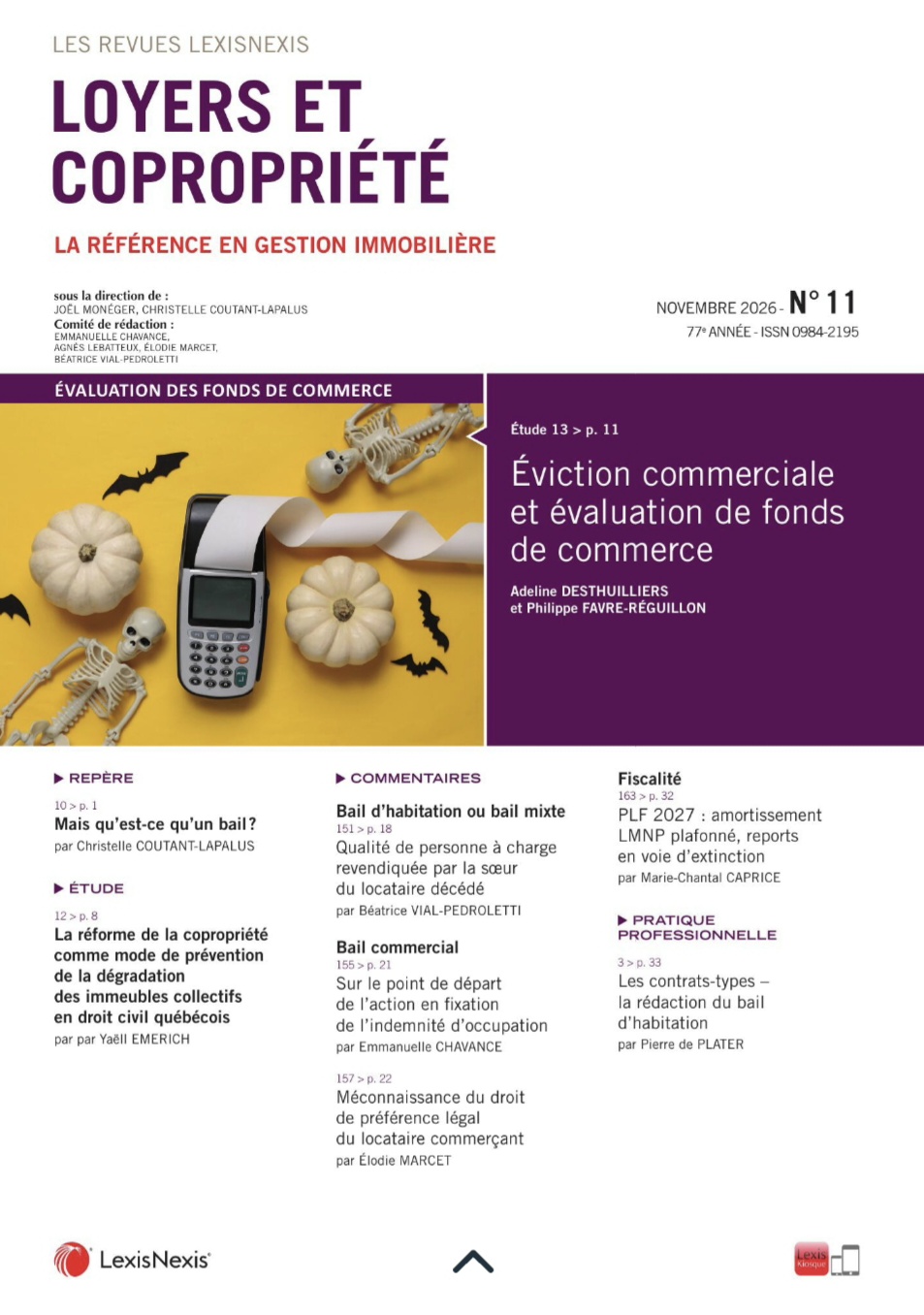 Loyers et copropriété Etude Philippe Favre Réguillon Expert baux commerciaux éviction commerciale Loyers et copropriété Etude Philippe Favre Réguillon Expert baux commerciaux éviction commerciale